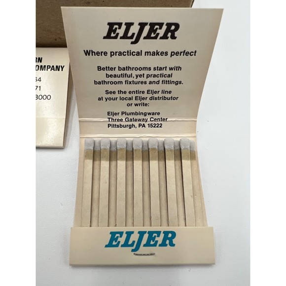 Vintage Box of 43 Matchbooks Eljer Plumbingware Baltimore Elkton Maryland - Picture 4 of 4
